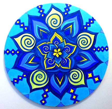 Blue-tiful (16″ diameter) – SOLD