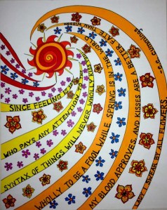 Since Feeling Is First - inspired by e.e. cummings (24" x 30")