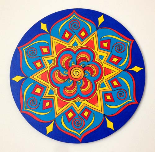 Mandala - July 2013 (20" diameter) - SOLD