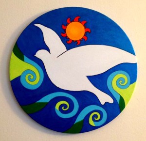 Bird (Magritte-Inspired) 16" Round