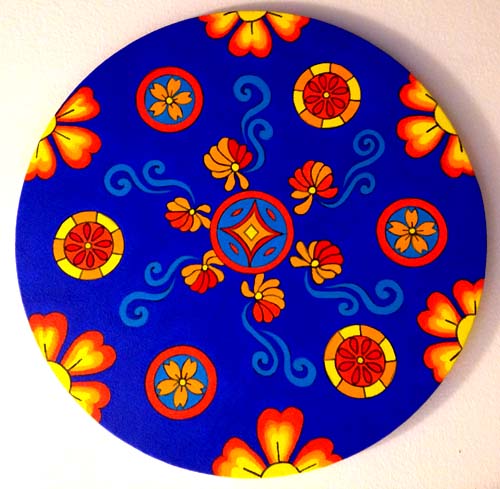 Japanese Flower Pattern (16" diameter)