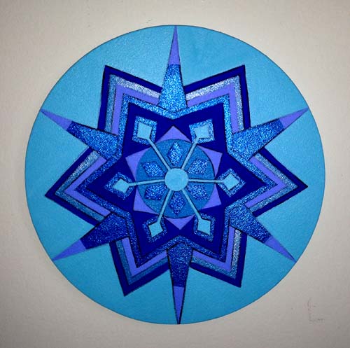 Winter Blues (10" diameter)
