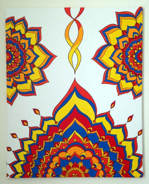 Valparaiso--This painting is dedicated to the people of Valparaiso, during this difficult time. (30" x 24")