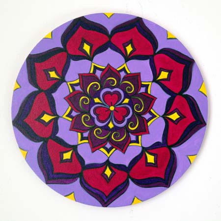 Samurai "Kenkatabami" Family Crest Mandala Design (12" diameter)